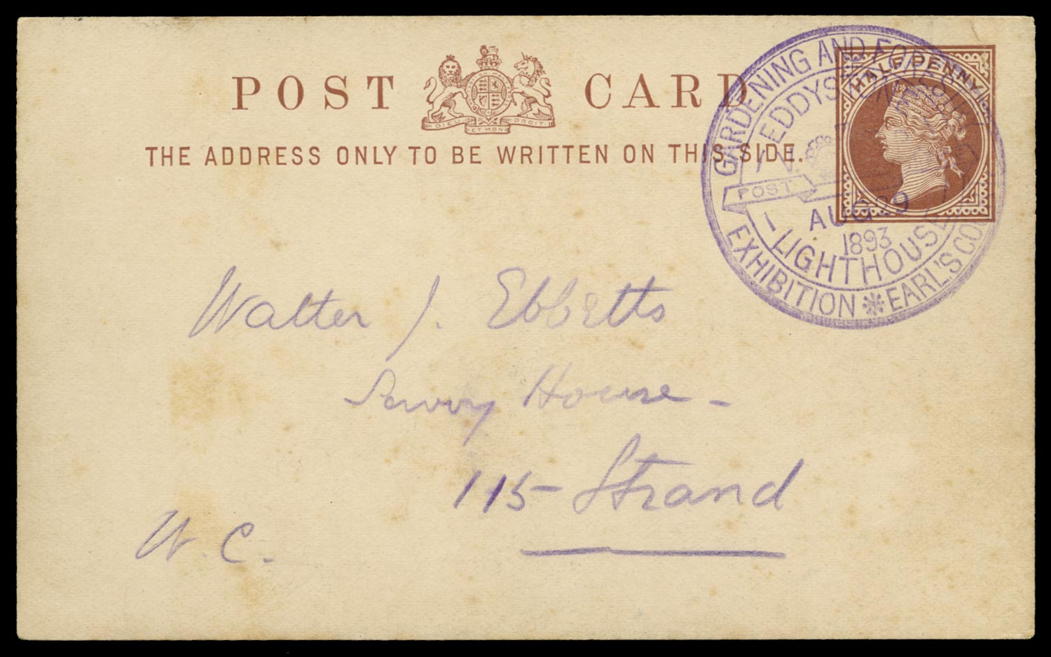 GB 1893 Postal Stationery