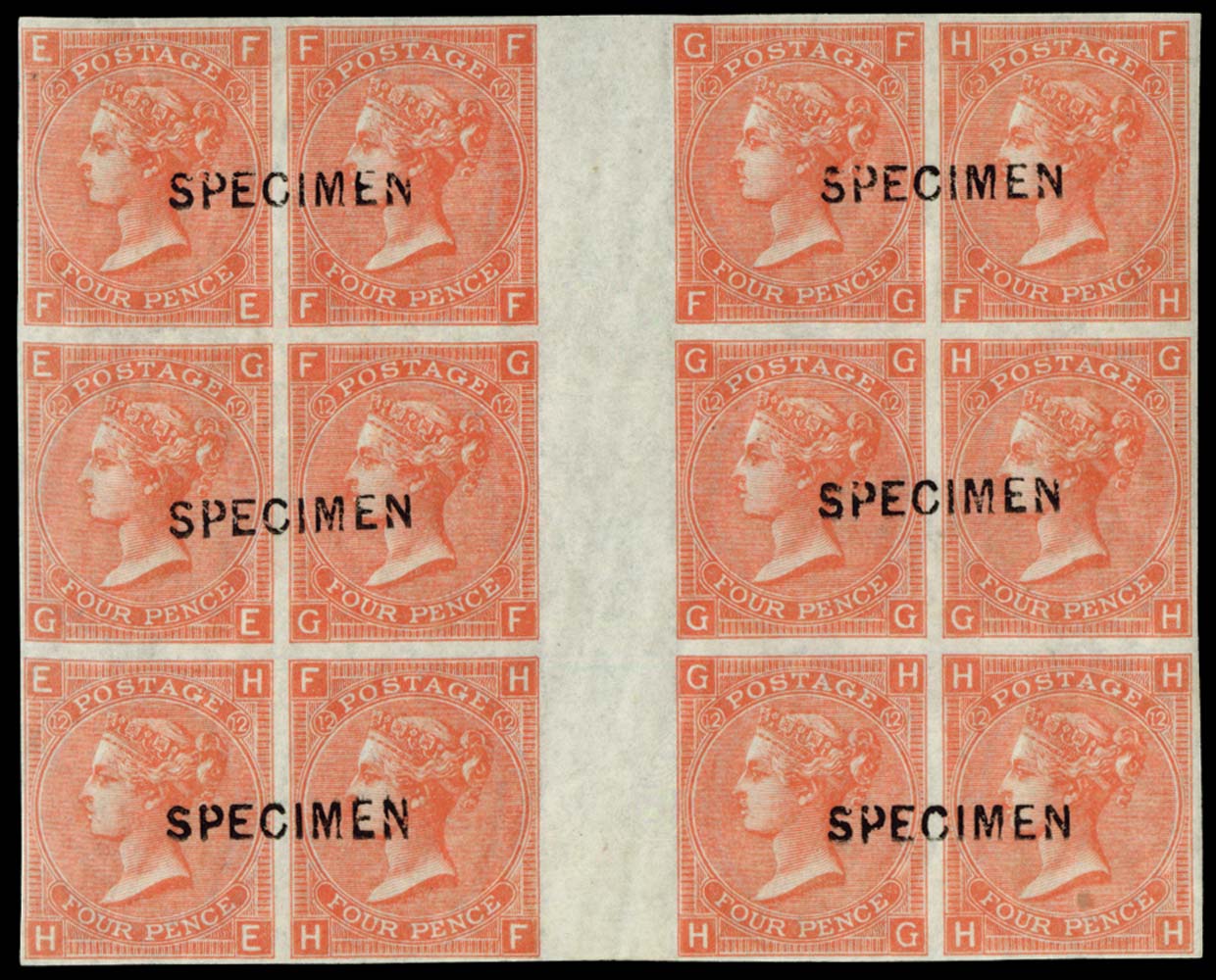 GB 1870  SG95var Pl.12 Specimen