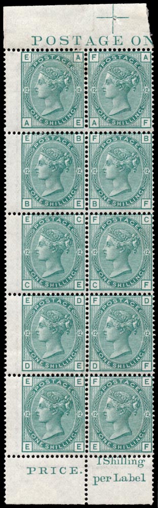GB 1875  SG150 Pl.12 Mint