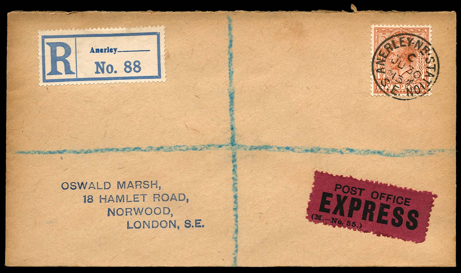GB 1913  SG381 Cover