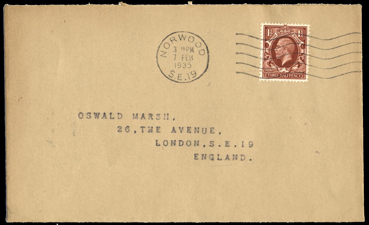GB 1935  SG441 Cover