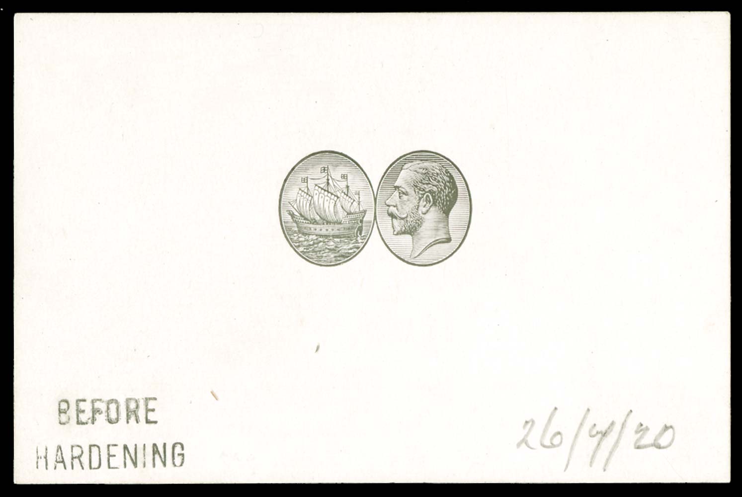 BERMUDA 1920  SG59/67 Proof