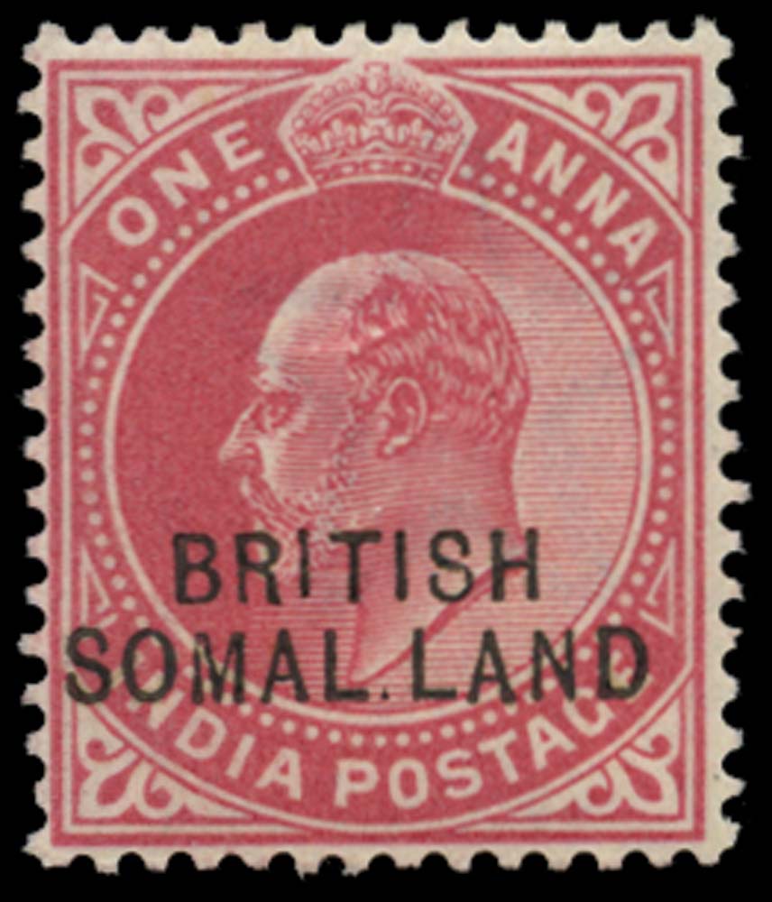 SOMALILAND PROTECT 1903  SG26d Mint unmounted KEVII 1a carmine variety SOMAL.LAND