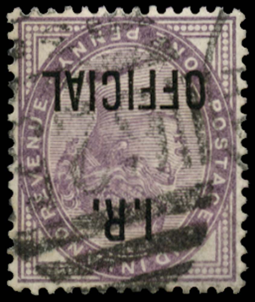 GB 1882  SGO3wi Official Wmk Inverted, VFU
