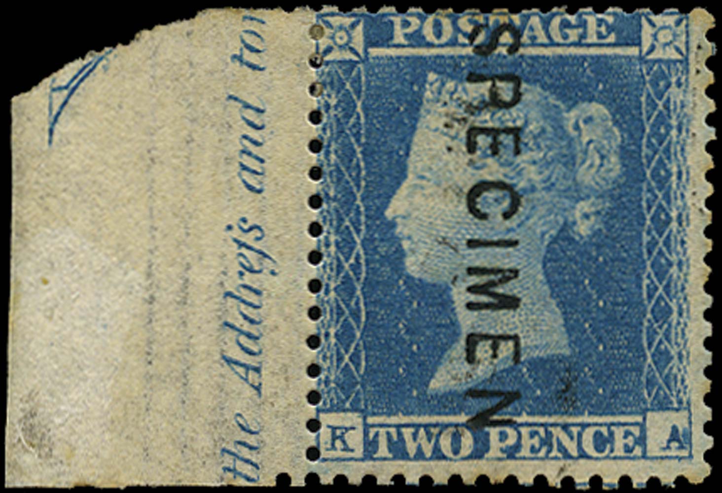 GB 1855  SG23s Pl.4 Specimen type 2