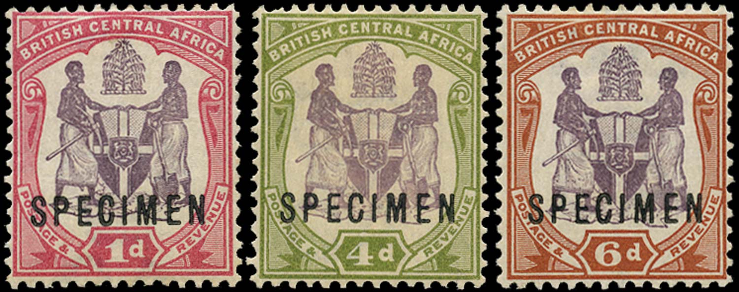NYASALAND 1901  SG57ds/58s Specimen