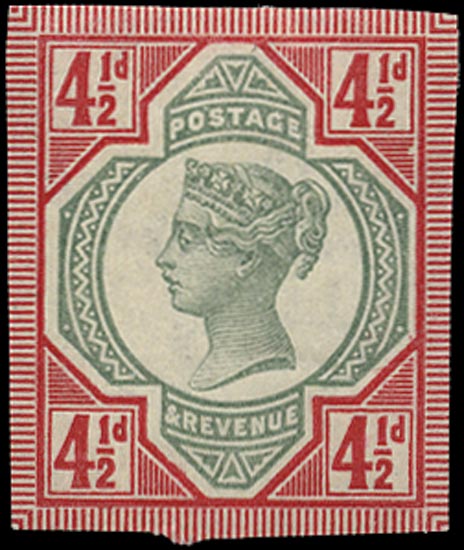 GB 1892  SG206var Mint
