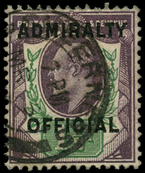 GB 1904  SGO109 Official