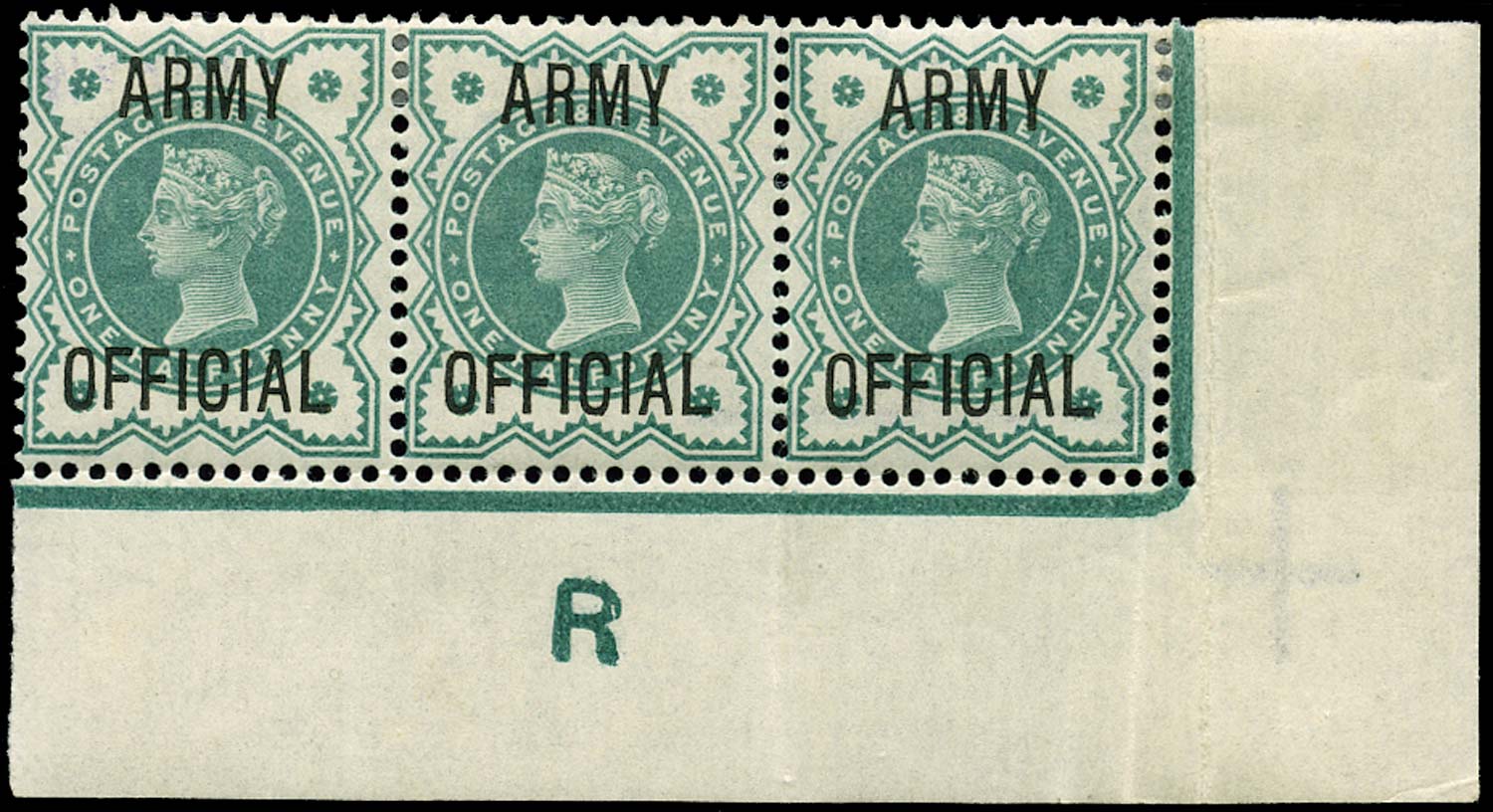 GB 1900  SGO42 Official (Army Official) Control "R"