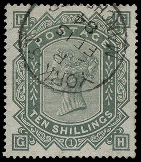 GB 1883  SG135 Used Superb York St. Manchester cds