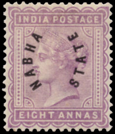 I.C.S. NABHA 1885  SG5 Mint