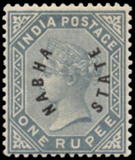 I.C.S. NABHA 1885  SG6 Mint
