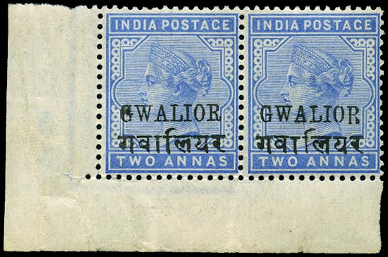I.C.S. GWALIOR 1885  SG22c/cc Mint