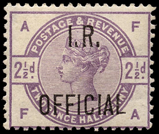 GB 1885  SGO6 Official Unused example (FA)