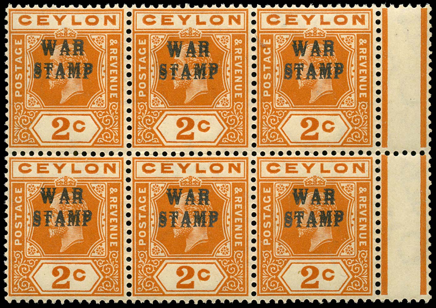CEYLON 1918  SG330b Mint