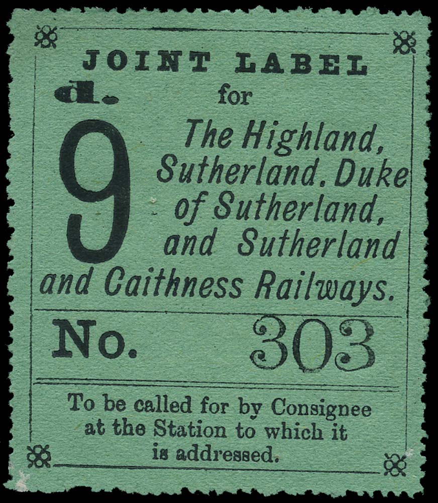 GB 1877 Railway - Highland, Sutherland, Duke...