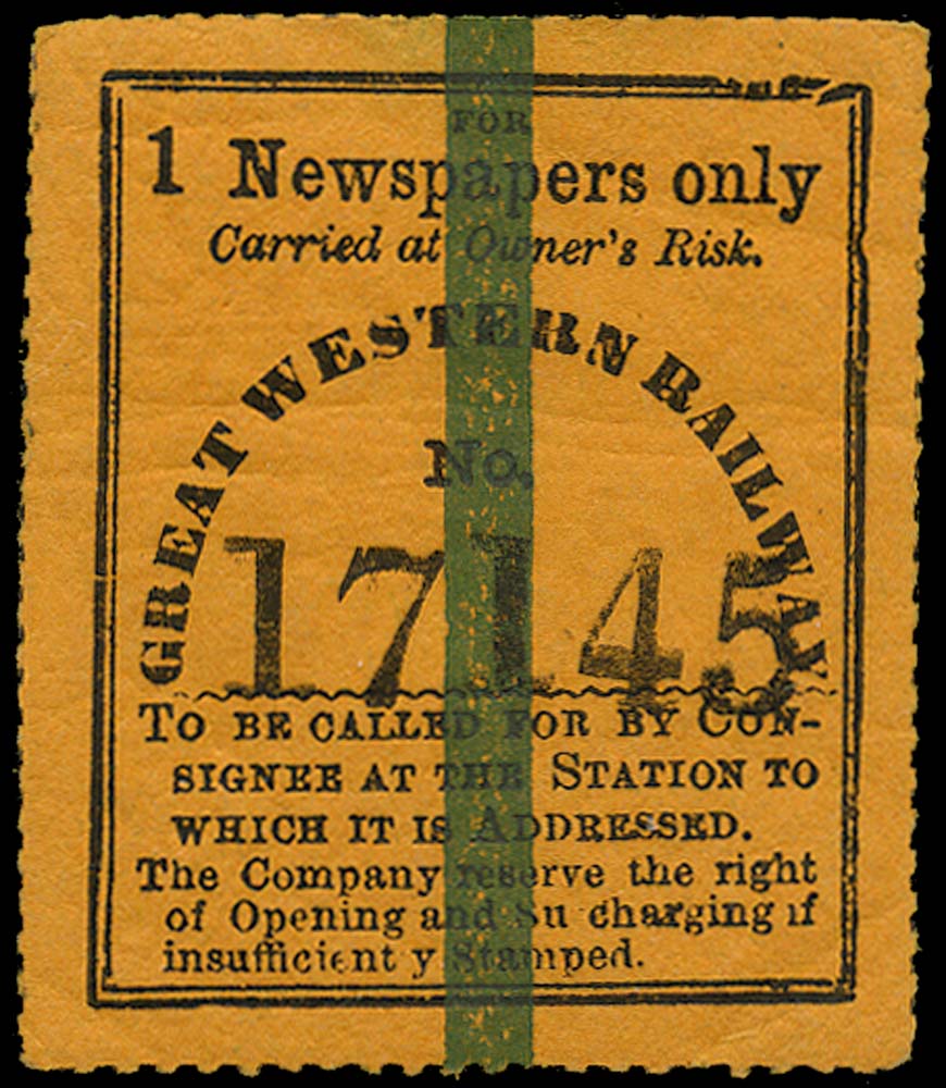 GB 1868 Railway - Great Western Railway