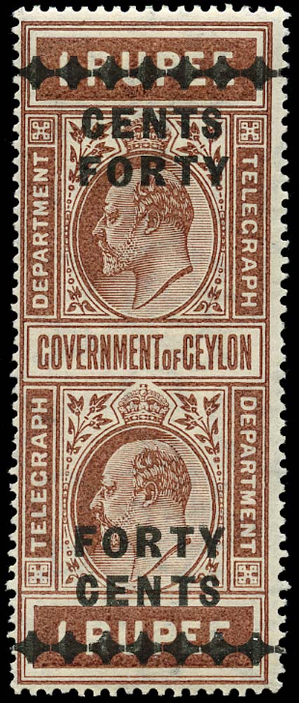CEYLON 1910  SGT183 Telegraph