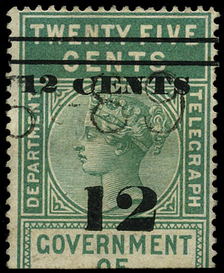 CEYLON 1882  SGT24a Telegraph