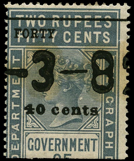 CEYLON 1882  SGT59 Telegraph