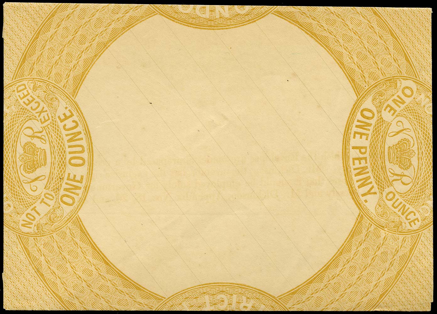 GB 1837  SG. Postal Stationery 1d "London District Post" lettersheet