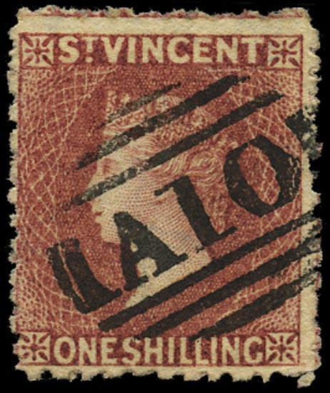 ST VINCENT 1872  SG17 Used