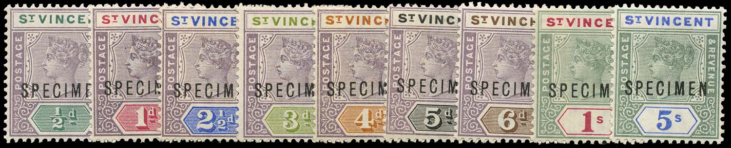 ST VINCENT 1899  SG67s/75s Specimen