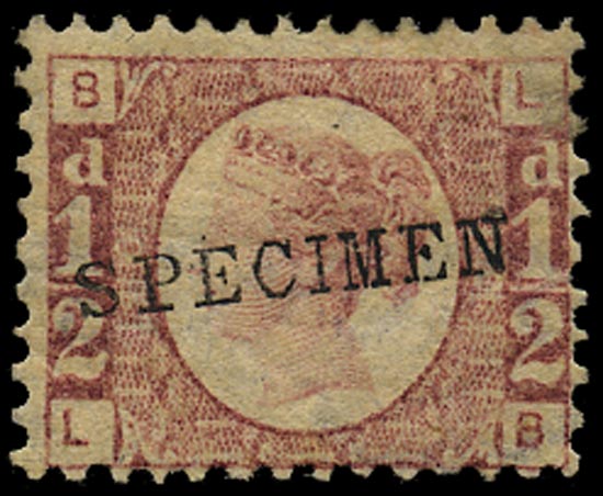 GB 1870  SG48s Pl.10 Specimen - Type 9
