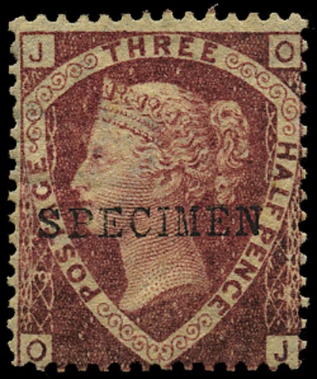 GB 1870  SG51sa Pl.3 Specimen - Type 9