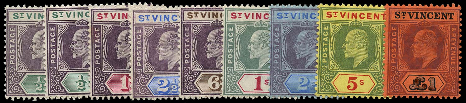ST VINCENT 1904  SG85/93 Mint