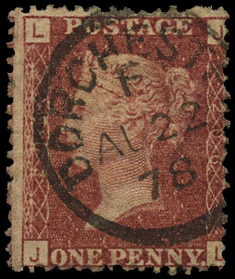 GB 1877  SG43 Pl.206 Used Dorchester cds