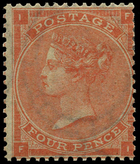 GB 1862  SG80 Pl.3 Used Unused o.g. example