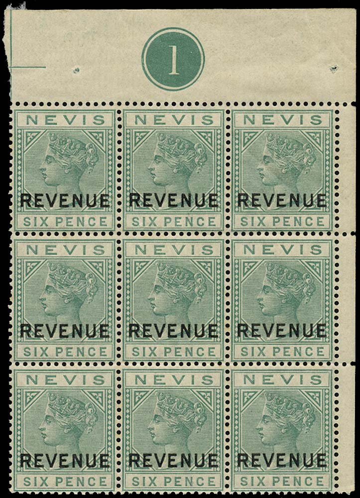 NEVIS 1882  SGF8 Postal Fiscal