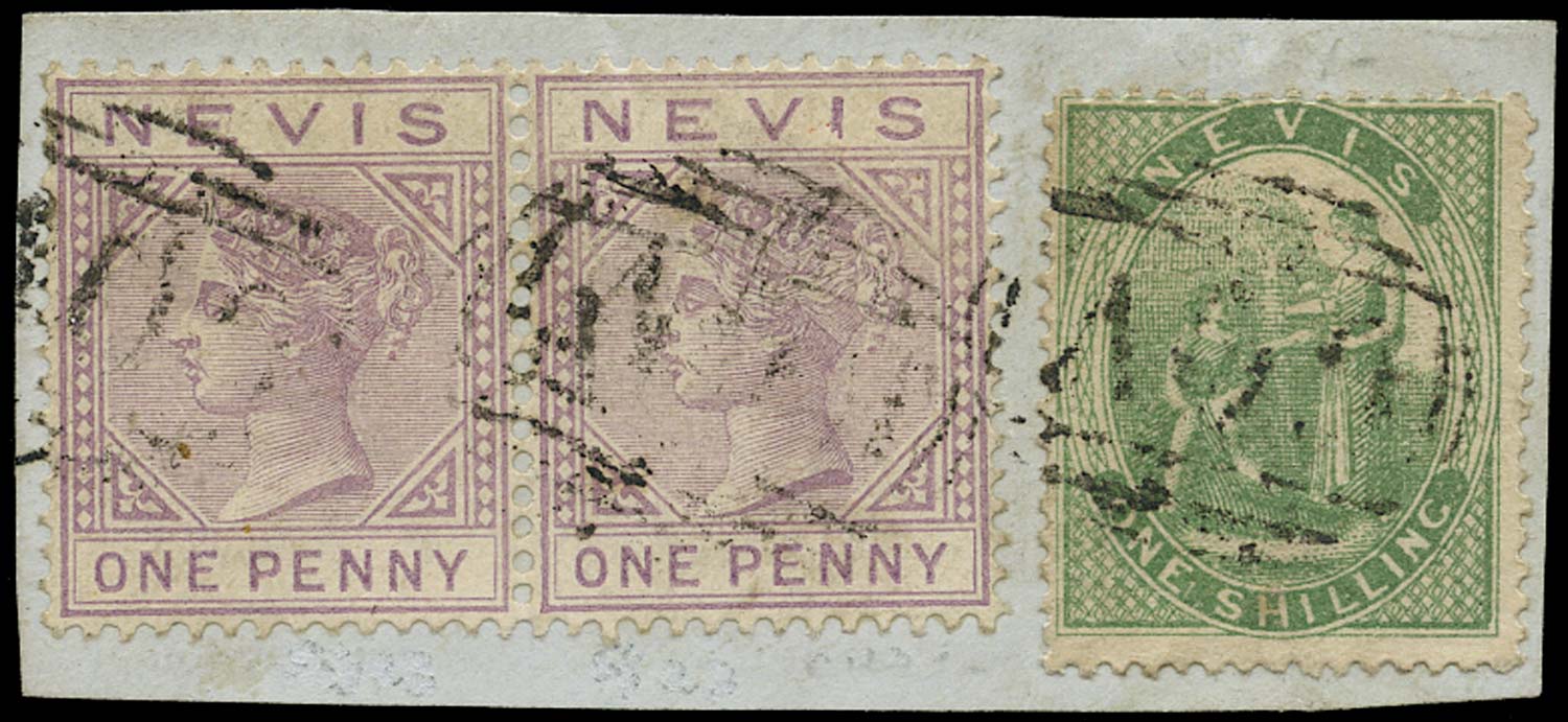NEVIS 1871  SG20, 26 Used