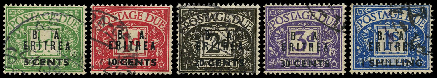 B.O.I.C. ERITREA 1950  SGED6/10 Postage Due