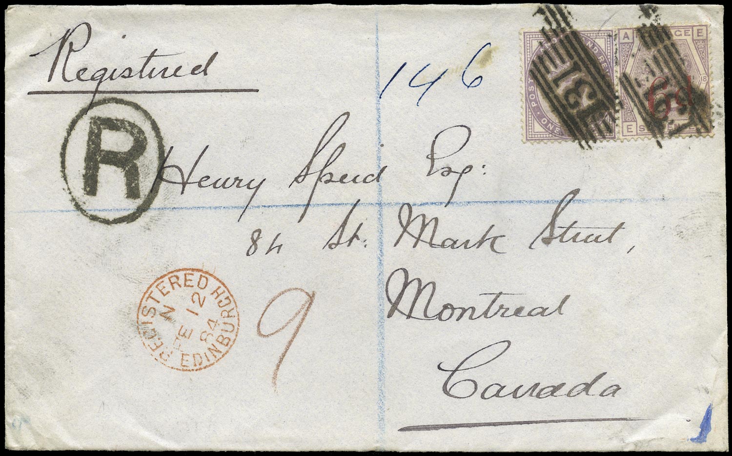 GB 1884  SG162,172 Pl.18 Cover