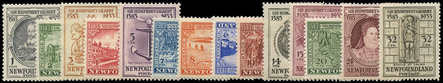 NEWFOUNDLAND 1933  SG236/49a Mint Gilbert set of 14 to 32c