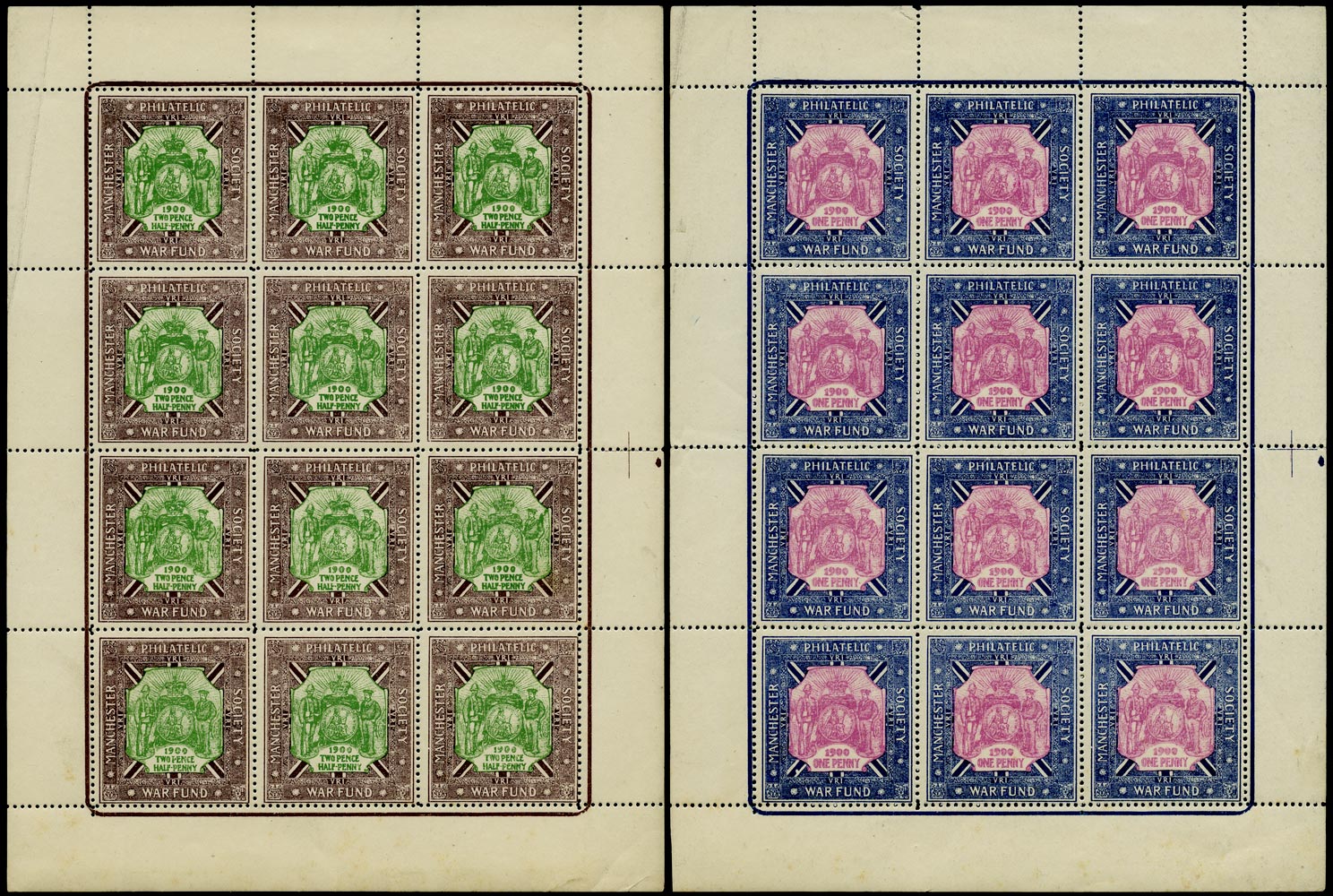 GB 1900 Cinderella - Manchester Philatelic War Fund for the Boer War