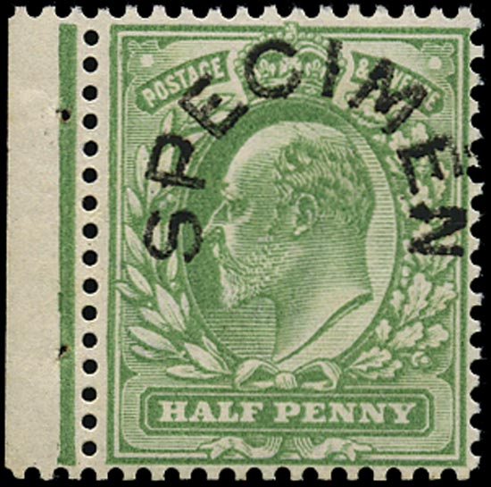 GB 1904  SG218s Specimen "SPECIMEN" type 17
