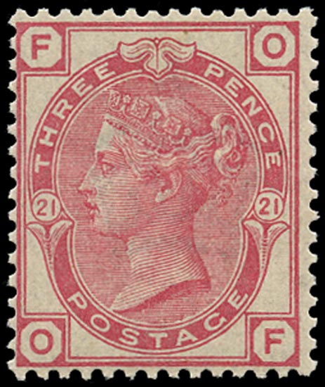 GB 1881  SG158 Pl.21 Mint unmounted o.g. example