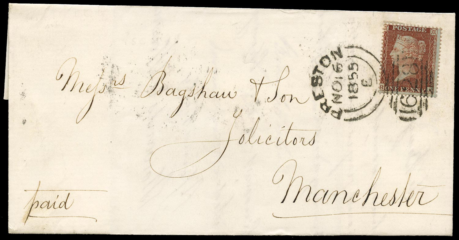 GB 1855  SG26var Pl.1 Cover