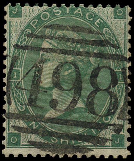 GB 1862  SG89 Used Manchester "498" numeral