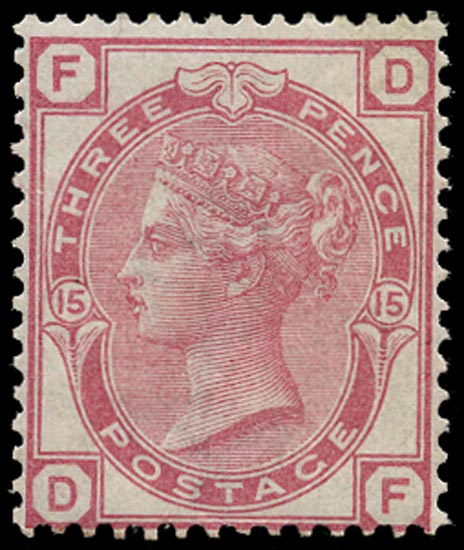 GB 1874  SG144 Pl.17 Mint unused large part o.g. example (DF)