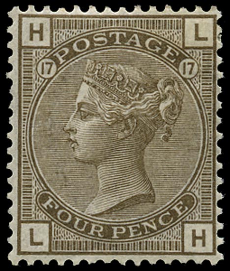 GB 1880  SG154 Pl.17 Mint - unused o.g. example (LH)