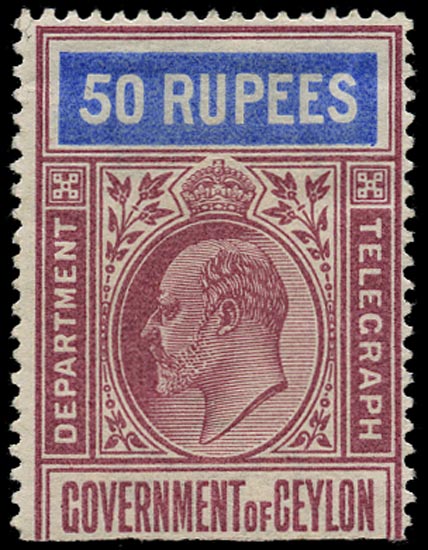 CEYLON 1903  SGT164 Telegraph