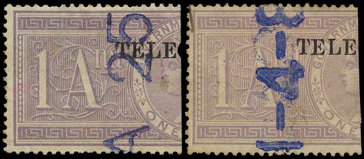 INDIA 1881  SGT24/5 Telegraph