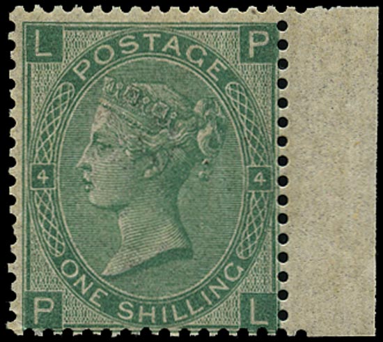 GB 1867  SG117 Pl.4 Mint unused o.g. example