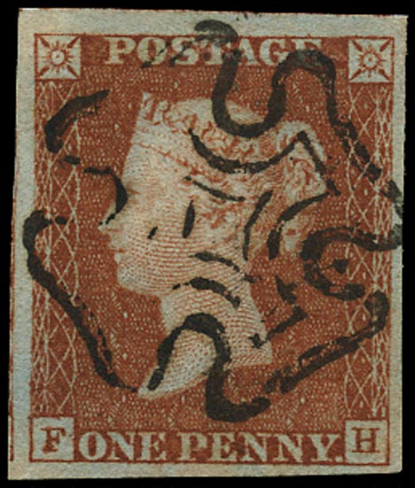 GB 1841  SG8 Pl.29 Used VFU example lettered FH