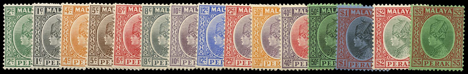 MALAYA - PERAK 1935  SG88/102 Mint