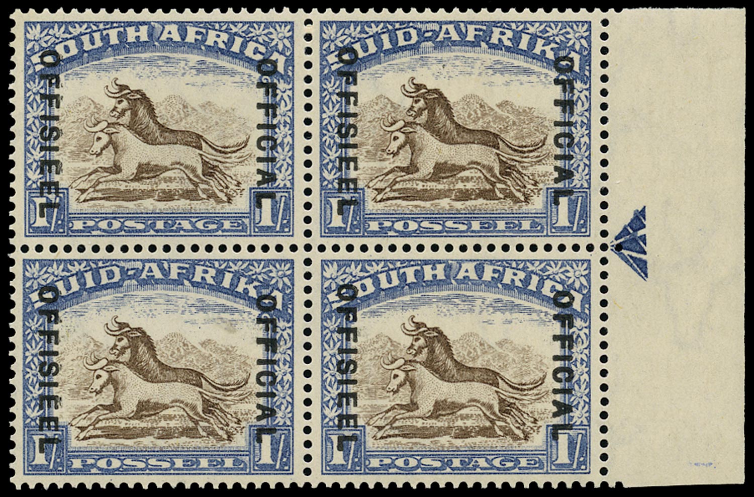SOUTH AFRICA 1935  SGO25, var Official